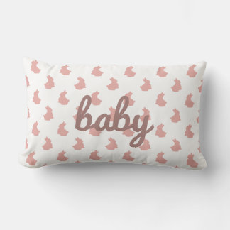 Schattigee Bunny Blush Roze Baby Nursery Kussen