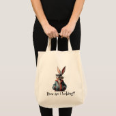 Schattigee Bunny Canvas Canvas tas (Voorkant (product))