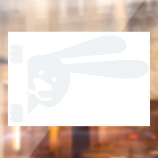 Schattigee Bunny Car Door Sticker – 3D Visual Viny (Vel 2)