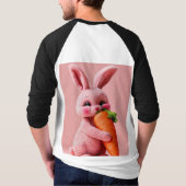 Schattigee Bunny Carrot Hug T-shirt (Achterkant)