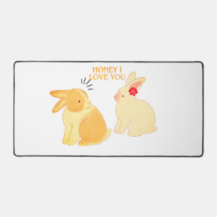 Schattigee Bunny Couple Love Quote - "Honey I Love Bureaumat