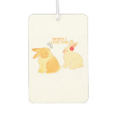 Schattigee Bunny Couple Love Quote - "Honey I Love Luchtverfrisser (Voorkant)