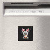 Schattigee Bunny Ear Chinese Crested Dog Easter Eg Magneet (Insitu (Vaatwasser))