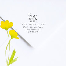 Schattigee Bunny Ears Easter Family Retouradres