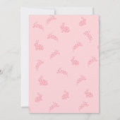 Schattigee Bunny Easter Egg Hunt Brunch Party Kaart (Achterkant)