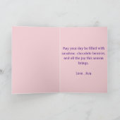 Schattigee Bunny Easter Gevouwen Kaart (Binnen)