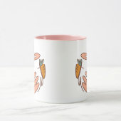 Schattigee Bunny en Wortel Animal Art Mok (Midden)