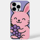 Schattigee Bunny Eten Druiven – Grappige Telefoonh Case-Mate iPhone Case (Achterkant)