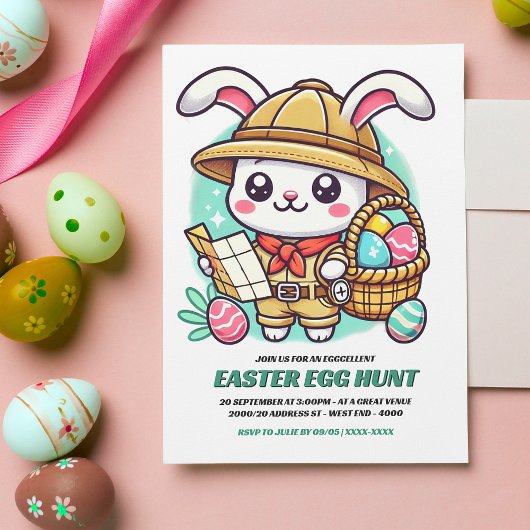 Schattigee Bunny Explorer Easter Egg Hunt Kaart