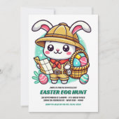 Schattigee Bunny Explorer Easter Egg Hunt Kaart (Voorkant)