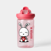 Schattigee Bunny Gepersonaliseerde Waterfles voor (Voorkant)