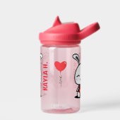 Schattigee Bunny Gepersonaliseerde Waterfles voor (Links)
