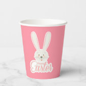 Schattigee BUNNY Happy Easter Eggs Hunt Party Scha Papieren Bekers (Achterkant)