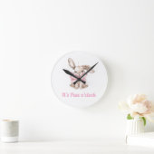 Schattigee Bunny "Het is Paw O'clock" Klok (Huis)