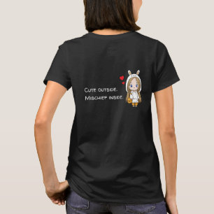 Schattigee Bunny Hood Meisje T-shirt