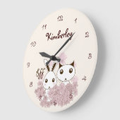 Schattigee Bunny Kitten Dierenvrienden Meisjes Kin Grote Klok (Hoek)