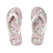 Schattigee Bunny Kitten Dierenvrienden Roze Meisje Kinder Teenslippers (Voetbed)