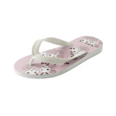Schattigee Bunny Kitten Dierenvrienden Roze Meisje Kinder Teenslippers (Schuin)