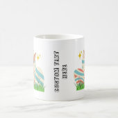 Schattigee Bunny met aangepaste tekst Koffiemok (Center)