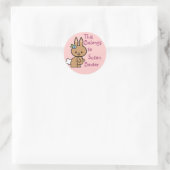 Schattigee Bunny Naam Tag Stickers (Tas)