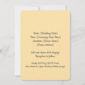 Schattigee Bunny Paar bruiloft uitnodiging (Achterkant)