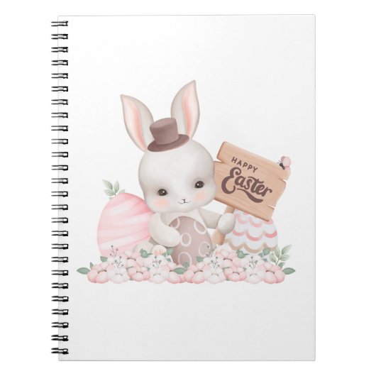 Schattigee Bunny Paas Notitieboek Gift (Voorkant)