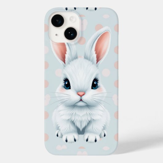 Schattigee Bunny Phone case voor iPhone 14 (Achterkant)