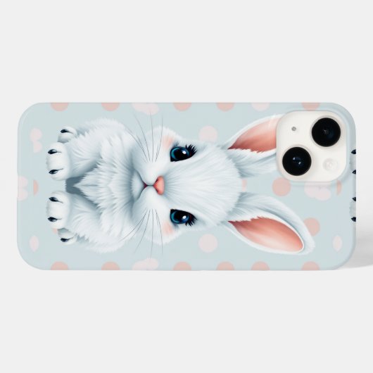 Schattigee Bunny Phone case voor iPhone 14 (Achterkant (horizontaal))