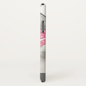 Schattigee Bunny Pink Bow gepersonaliseerd Case-Mate iPhone Case (Achterkant / rechts)