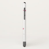 Schattigee Bunny Pink Bow gepersonaliseerd Case-Mate iPhone Case (Achterkant/links)