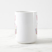 Schattigee Bunny Pink Flowers met Paasei Koffiemok (Center)