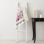 Schattigee Bunny Pink Flowers met Paasei Sherpa Deken (In situ)