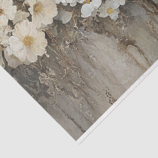 Schattigee Bunny Rabbits Wildflowers Decoupage Tissuepapier (Detail)