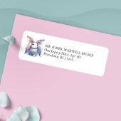 Schattigee Bunny Return Adres Envelop Labels
