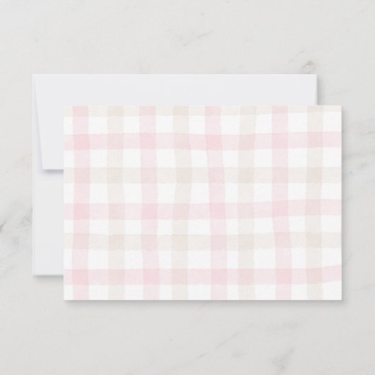 Schattigee Bunny Roze Meisje Bedankt Verjaardag (Achterkant)