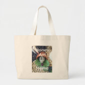 Schattigee Bunny Snacking Grote Tote Bag (Voorkant)