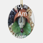 Schattigee Bunny Snacking Keramisch Ornament (Rechts)