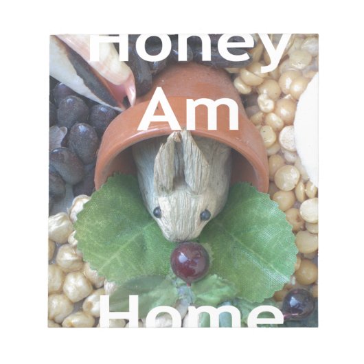 Schattigee Bunny Snacking Notitieblok (Voorkant)