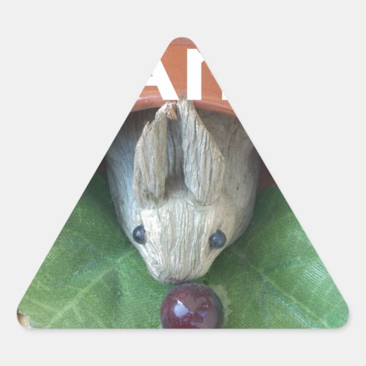 Schattigee Bunny Snacking Sticker (Voorkant)