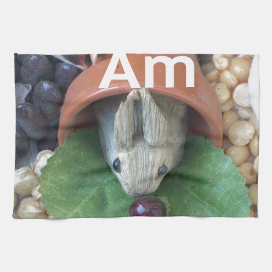 Schattigee Bunny Snacking Theedoek (Horizontaal)