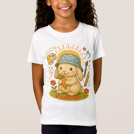 Schattigee Bunny Summer T-shirts (Voorkant)