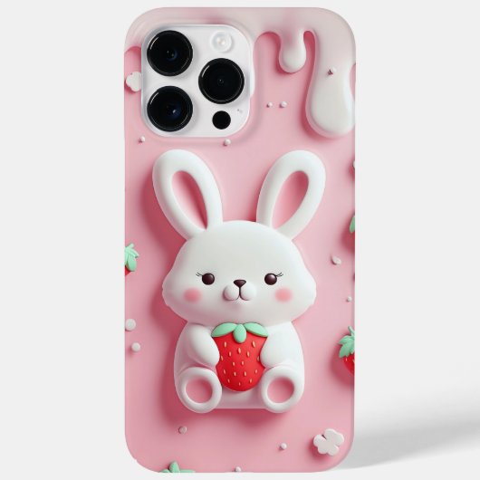 Schattigee Bunny Telefoonhoes – Kawaii Rabbit Case-Mate iPhone Case (Achterkant)