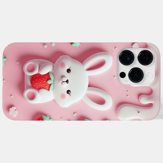 Schattigee Bunny Telefoonhoes – Kawaii Rabbit Case-Mate iPhone Case (Achterkant (horizontaal))