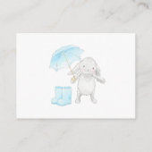 *~* Schattigee Bunny Umbrella Blue Luier Raffle Informatiekaartje (Achterkant)