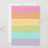 Schattigee Bunny Verjaardag Uitnodigingen Meisjes  (Achterkant)