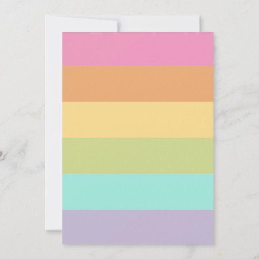 Schattigee Bunny Verjaardag Uitnodigingen Meisjes  (Achterkant)