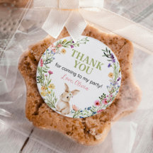 Schattigee Bunny Wildflower Meisje Verjaardag