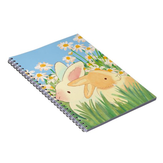 Schattigee Bunnys in Natuur Notitieboek (Rechterzijde)