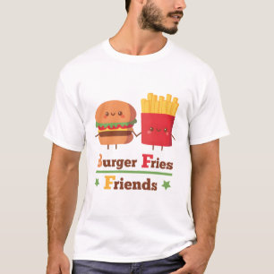 Schattigee Burger en Fries Friends BFF Funny T-shirt