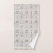 Schattigee  Burlap Stamp Christmas Tree Pattern Bad Handdoek (Handdoek)